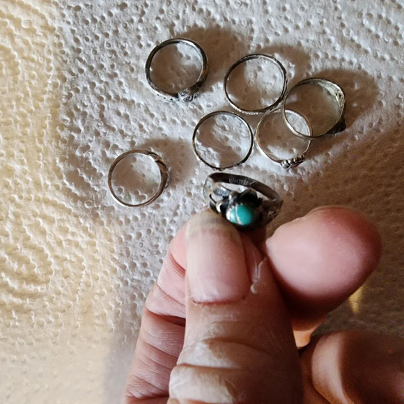 Vintage Sterling silver ring bundle sizes 2-4 - Picture 7 of 16